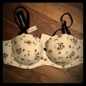 Torrid Strapless, pushup bra 44C